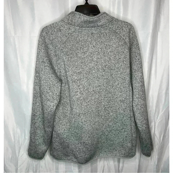 TIME and TRU Thick Gray zip up with fuzzy inside - Picture 2 of 5